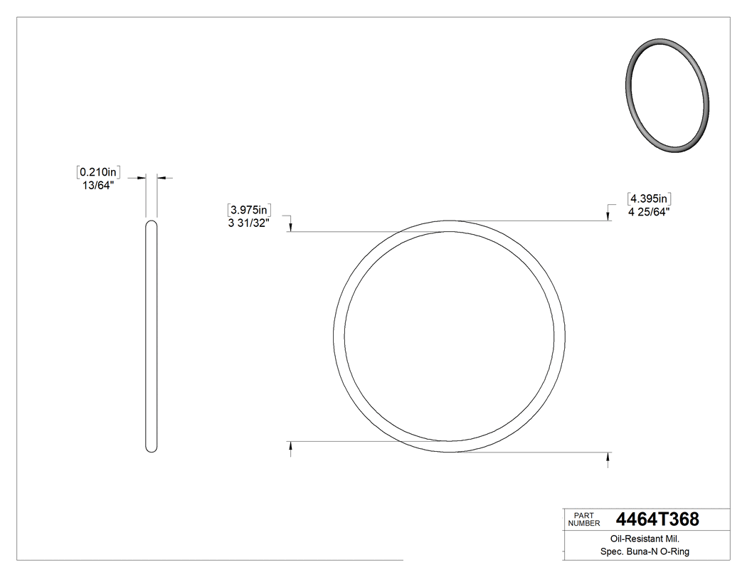 Technical drawing - 4464T368